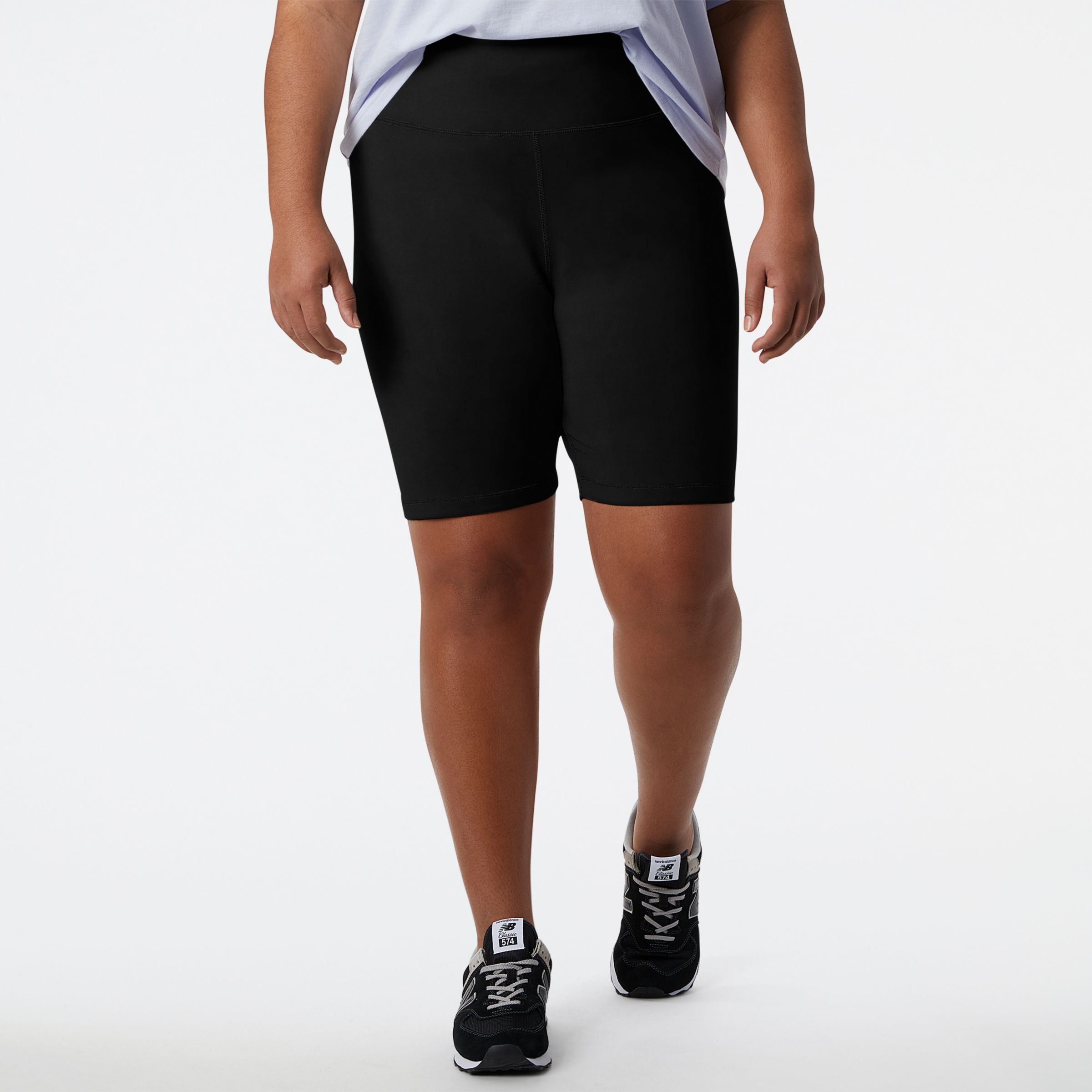 

New Balance Women's NB Essentials Stacked Fitted Short Black - Black