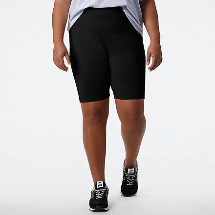 NB NB Essentials Stacked Fitted Short, WSX21505BK image number null