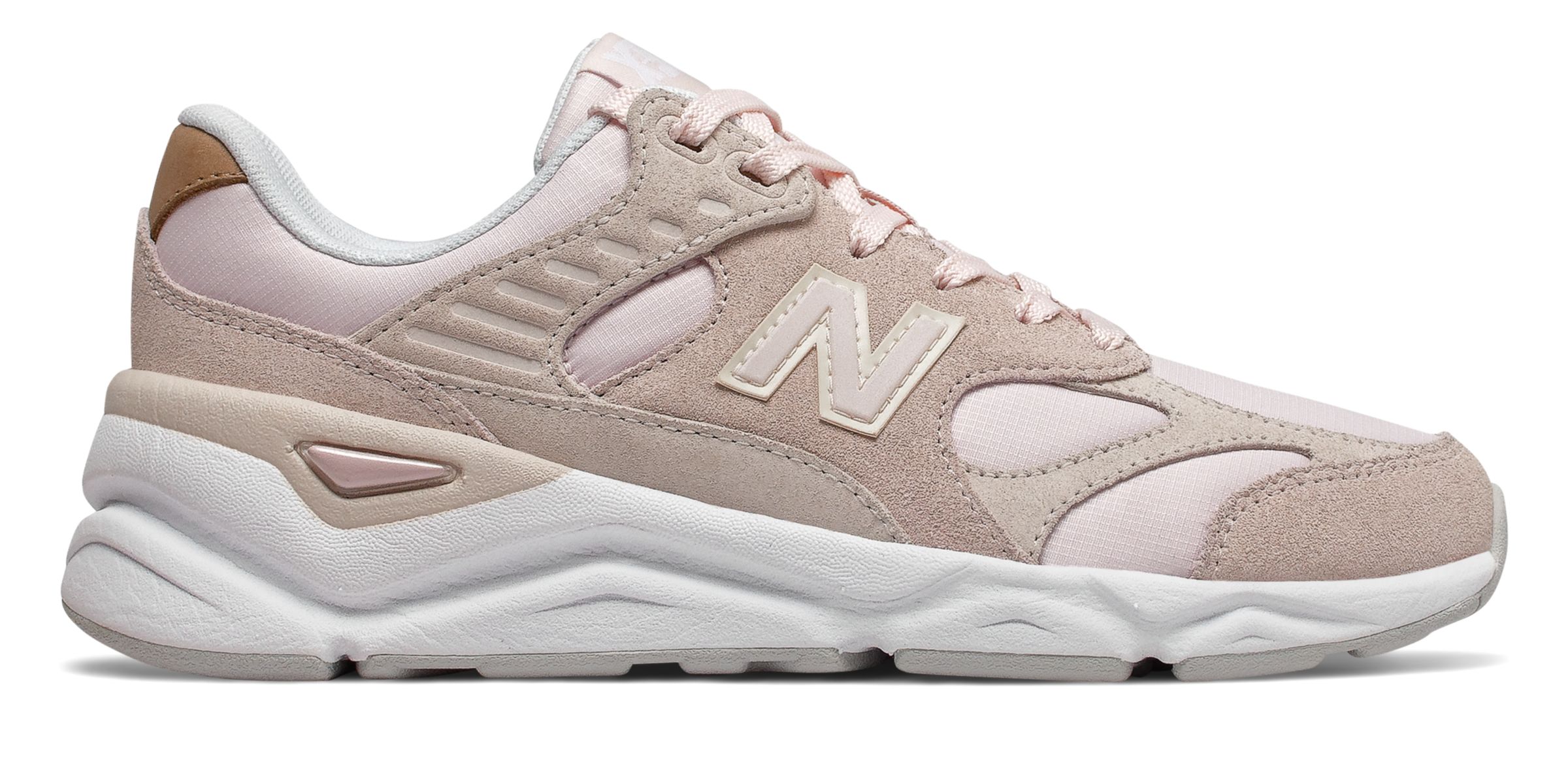 new balance x 90 grey pink