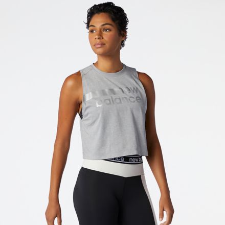 New Balance Relentless Crop Novelty Tank, WT01162AGT