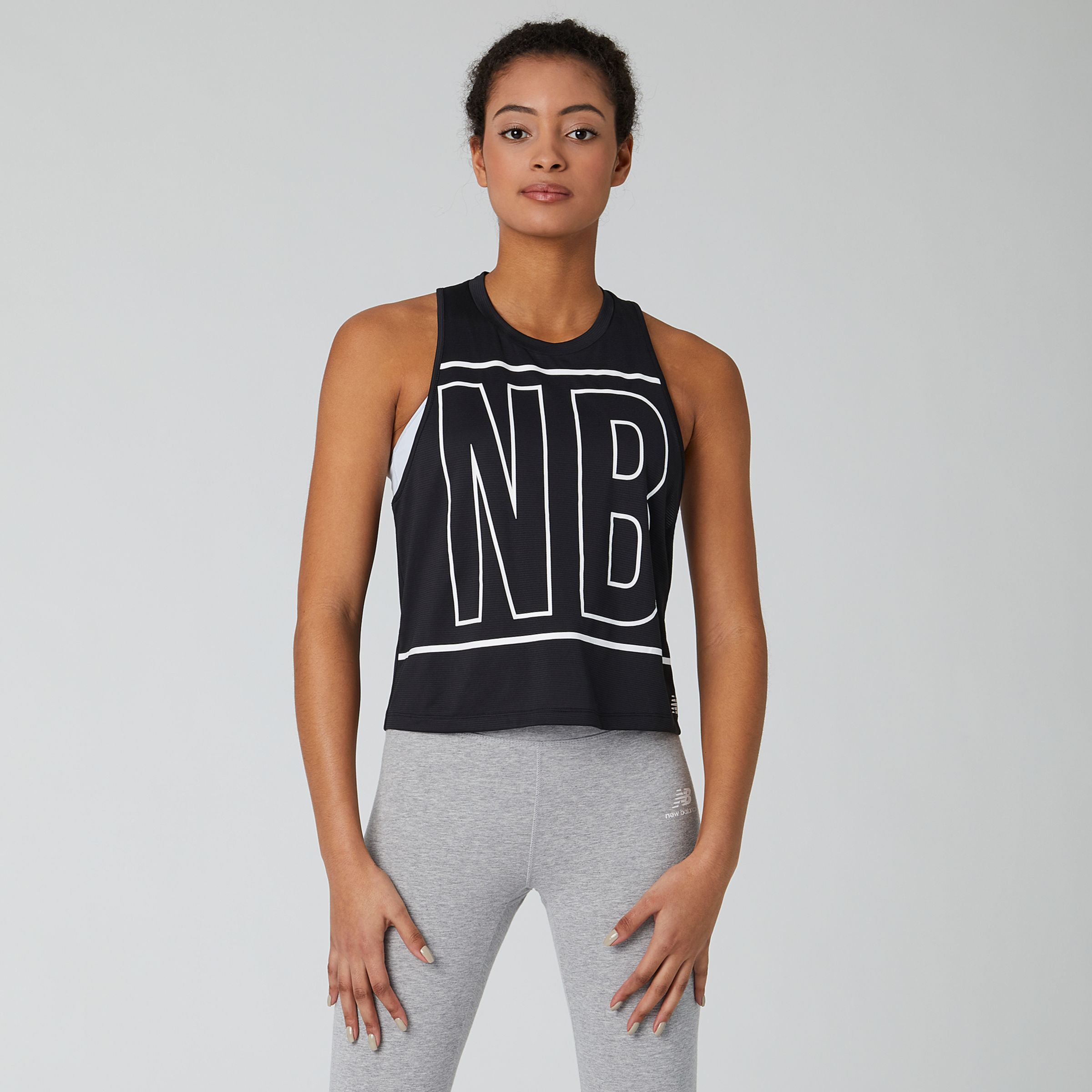 Printed Fast Flight Crop Tank