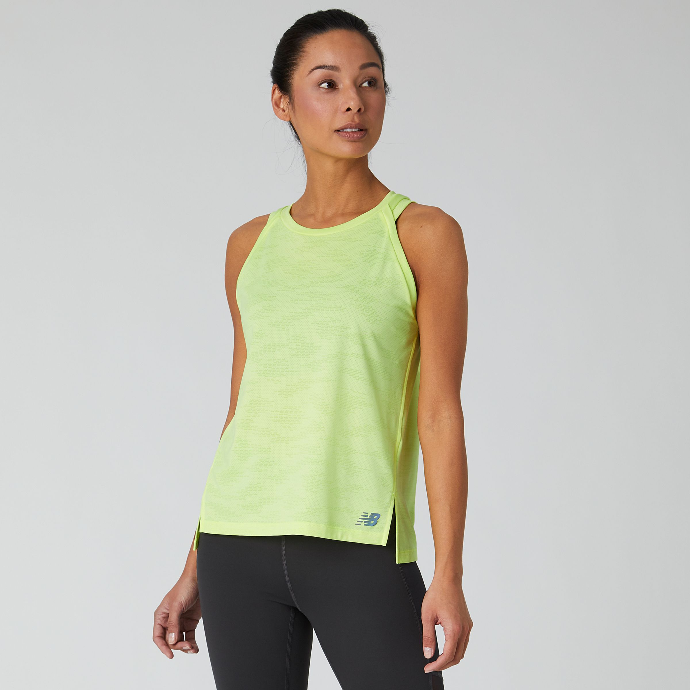 new balance q speed jacquard tank