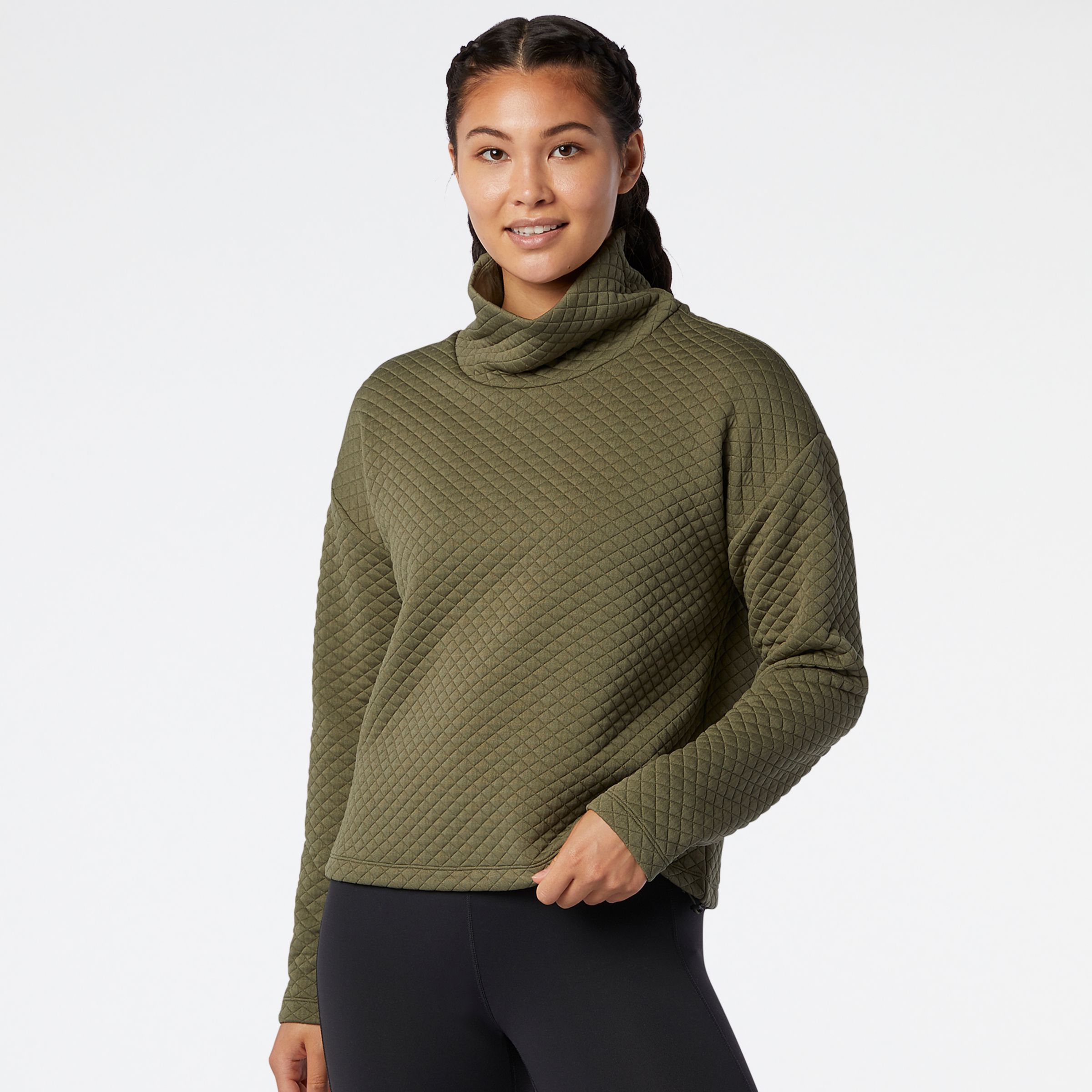 new balance funnel neck sweatshirt