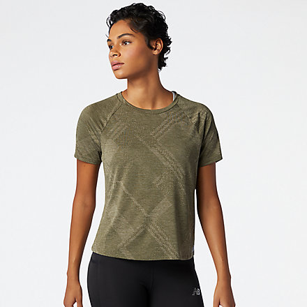 New Balance Q Speed Fuel Jacquard Short Sleeve, WT03261NG1 image number null