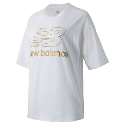 New Balance NB Athletics Village Short Sleeve Stacked Graphic, WT03505WT