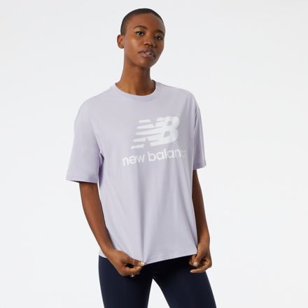 New balance deals stacked logo tee