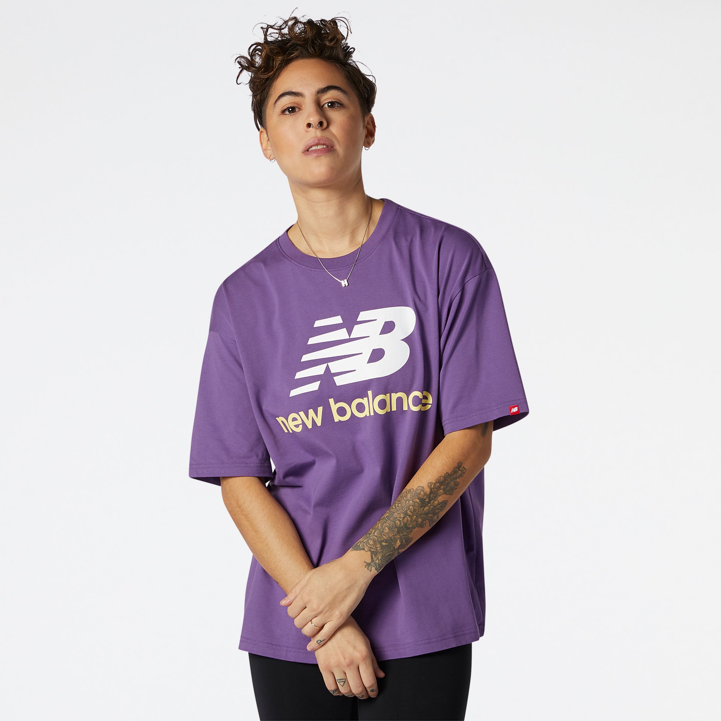 purple new balance shirt