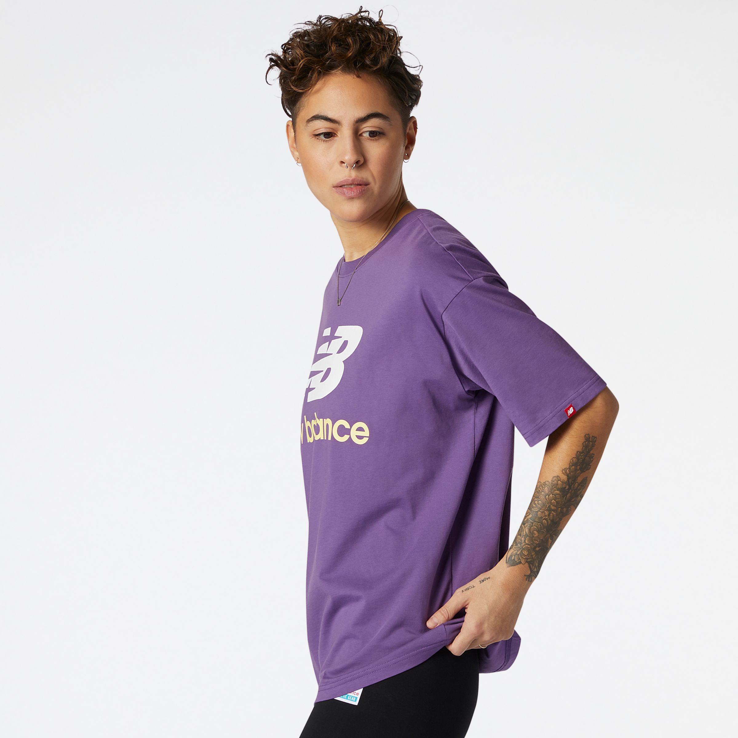 NB Essentials Stacked Logo Tee