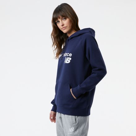 Blue New Balance Logo Hoodie