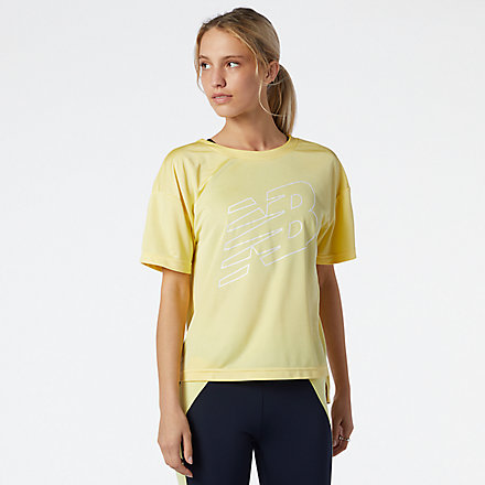 New Balance Achiever Mesh Graphic Top, WT11153LHZ image number null