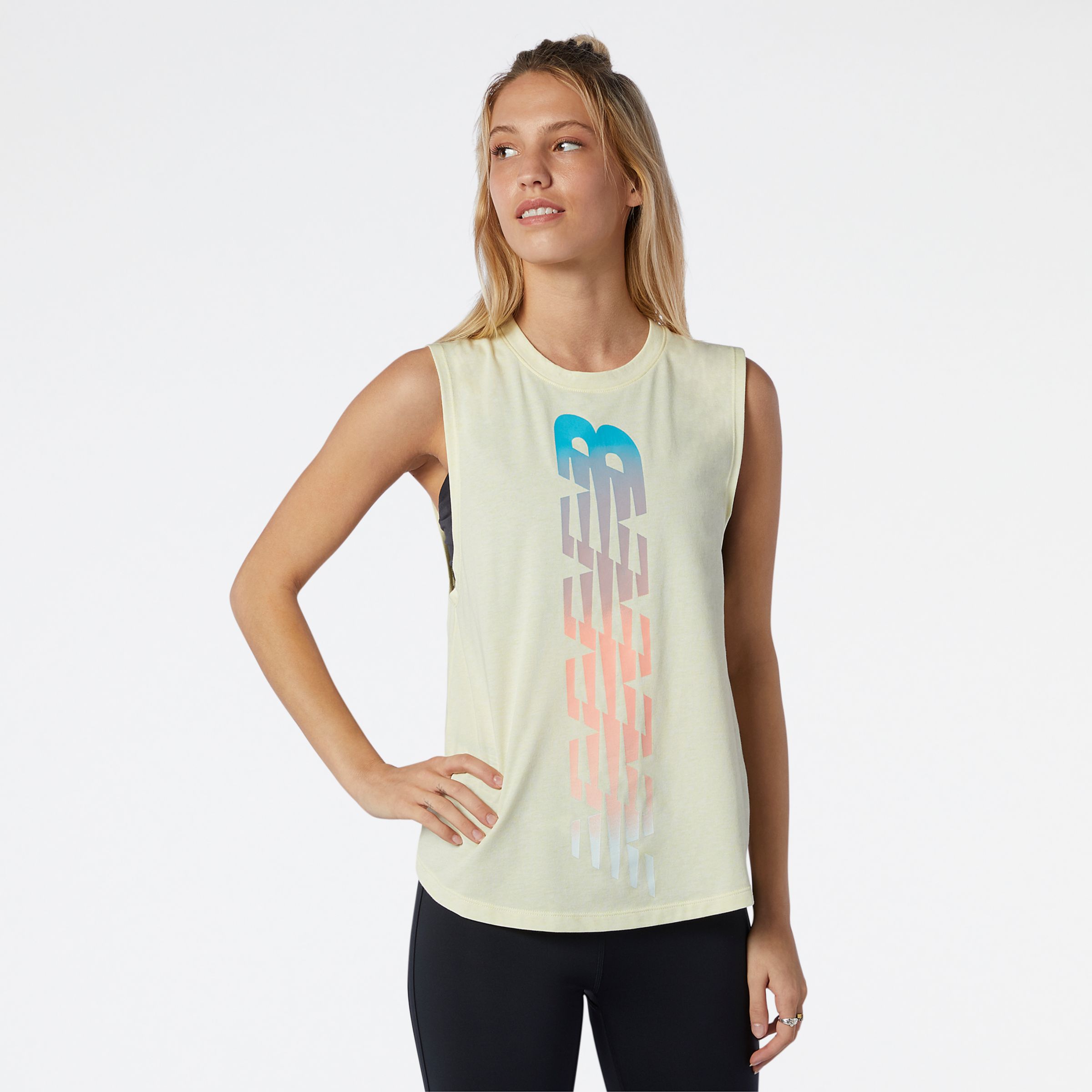 new balance evolve crop tank