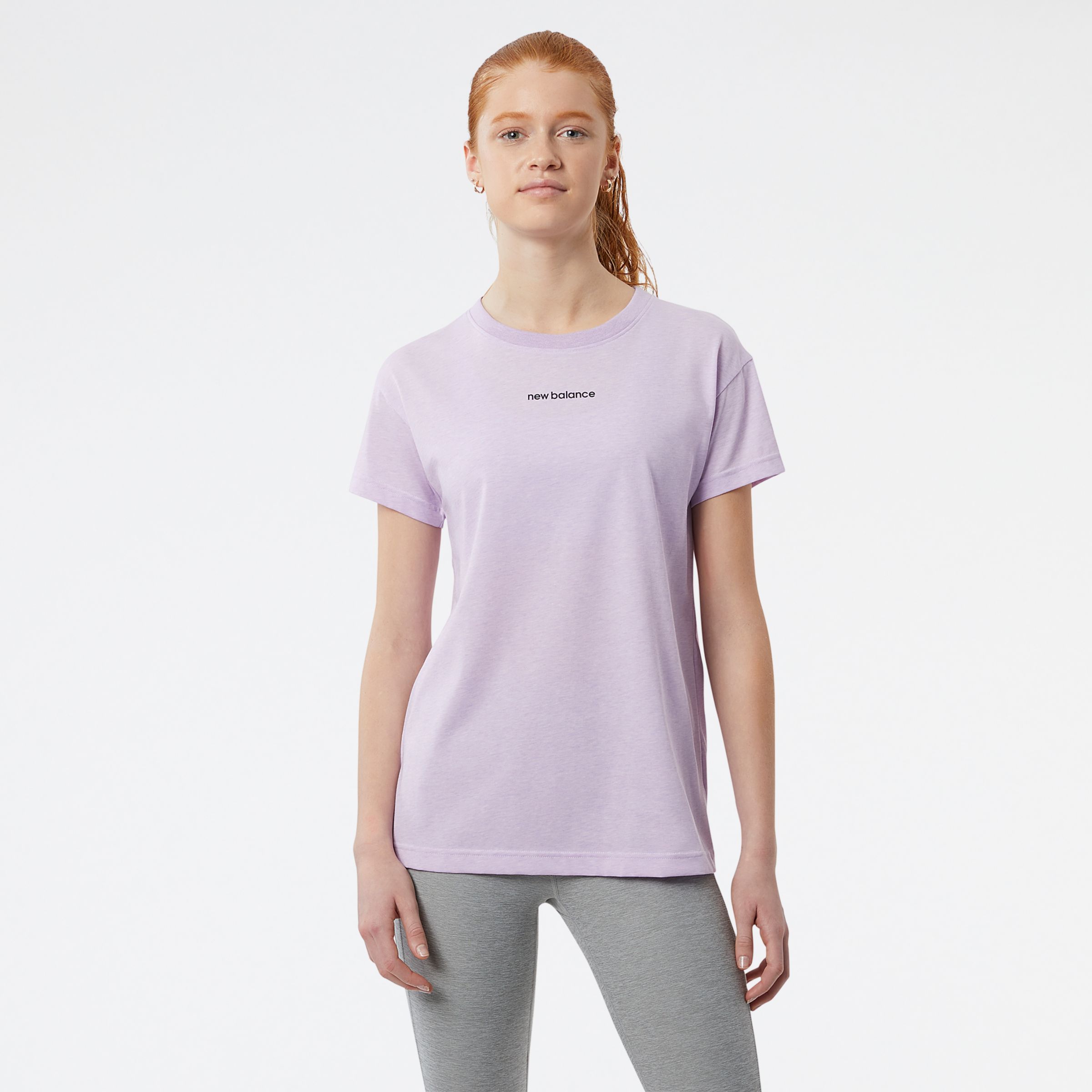 New Balance Mulheres Relentless Crew in Roxa, Poly Knit, Tamanho XL
