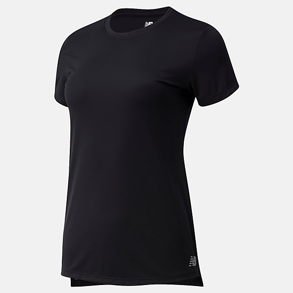 New Balance 女款速干运动短袖T恤, WT11205BK