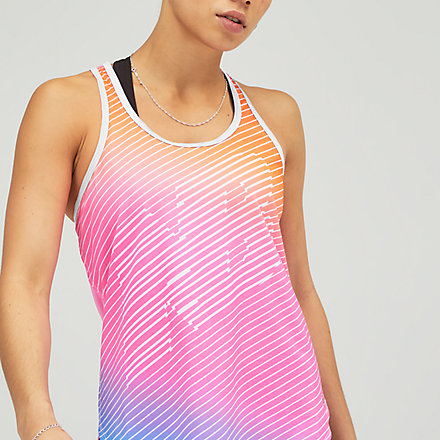 New Balance Printed Accelerate Tank, WT11223MPT image number null
