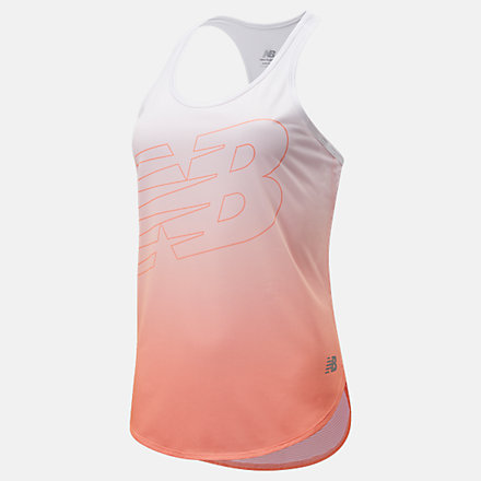 New Balance Printed Accelerate Tank, WT11223WHP image number null