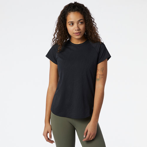 New Balance T-shirts WOMEN'S Q SPEED FUEL JACQUARD SHORT SLEEVE