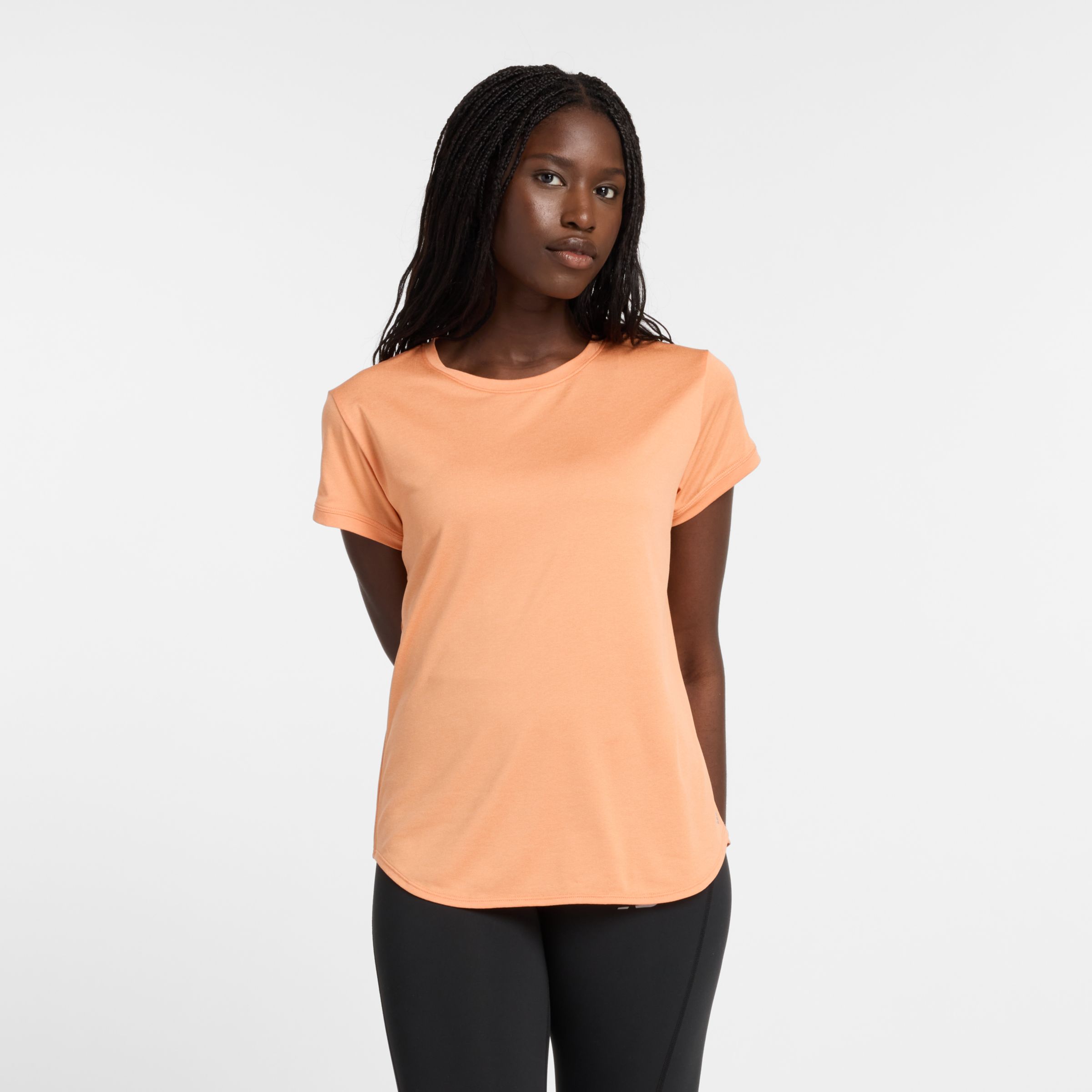 Tシャツ・カットソー New Balance WOMEN Ringer Short-Sleeved T-shirt 5FT1609 Tシャツ・カットソー New Balance WOMEN Ringer Short-Sleeved T