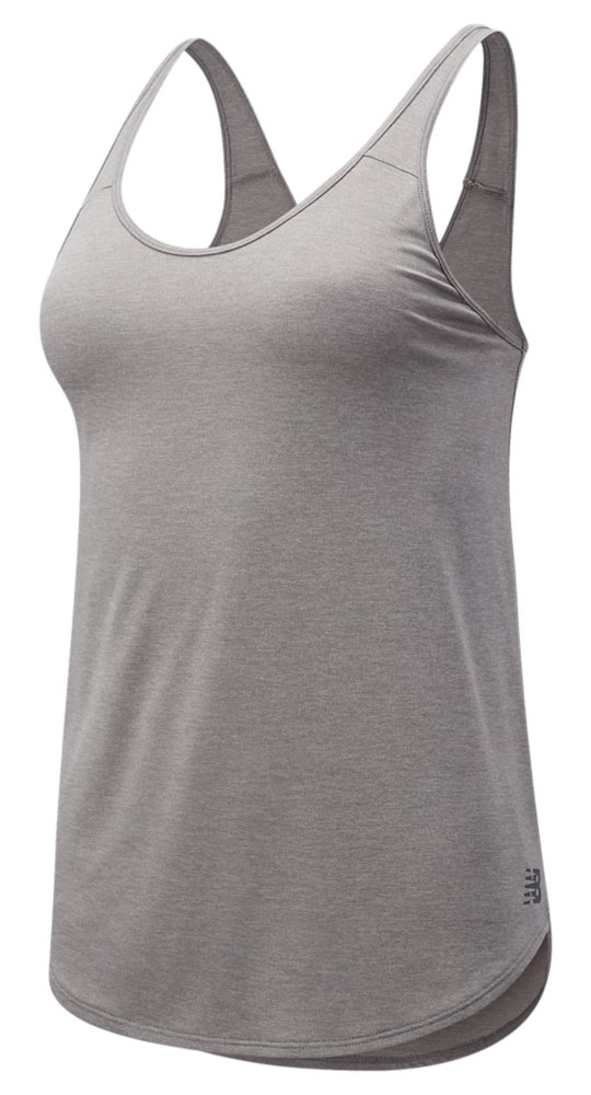 New Balance Sport Core Heather Tank in Athletic Grey