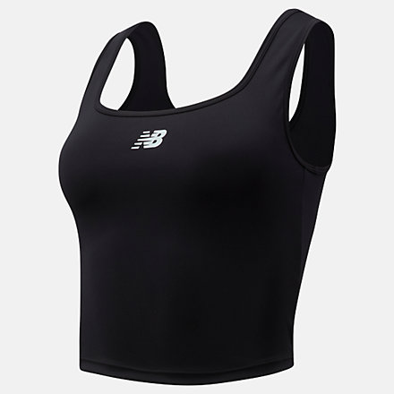 New Balance Sport Fitted Fashion Tank, WT11460BK image number null