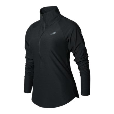 New Balance Sport Spacedye 1/2 Zip, WT11467BK image number null