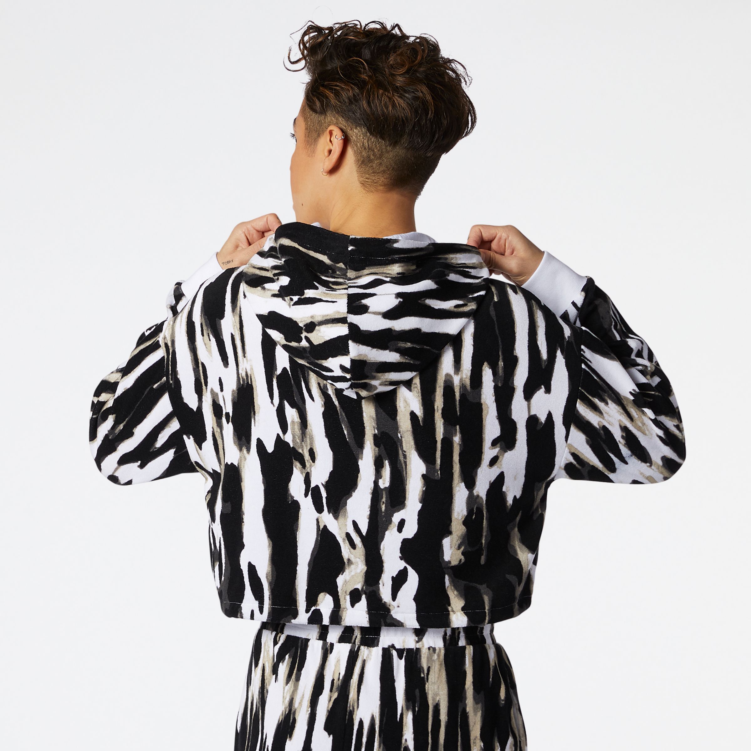 Sweats &agrave; capuche NB Athletics Collide Printed Terry