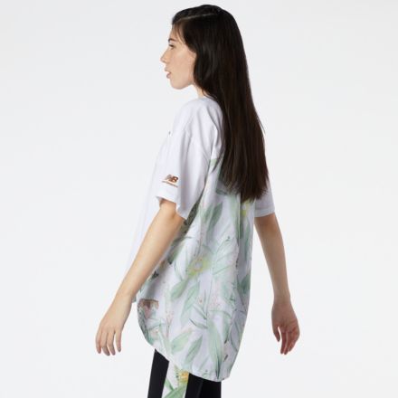 NB Essentials Botanical Knit Woven Mix Tee