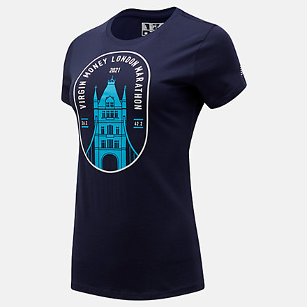 New Balance London Edition Tower Bridge Graphic T-Shirt, WT11605DPGM image number null
