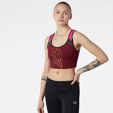 New Balance Achiever Crop Top, WT13154GNT image number null