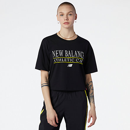 New Balance NB Essentials Athletic Club Boxy T恤, WT13509BK image number null