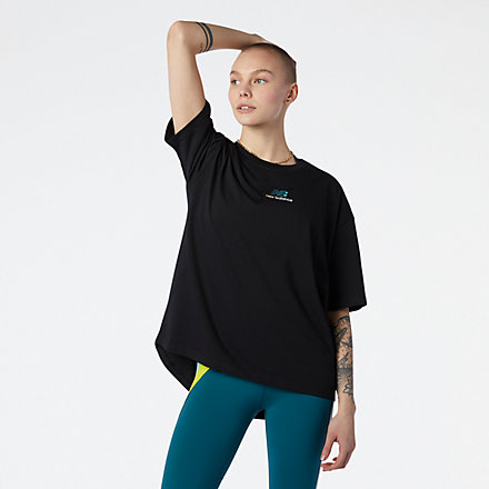 New Balance NB Athletics Higher Learning Graphic Tee, WT13528BK image number null