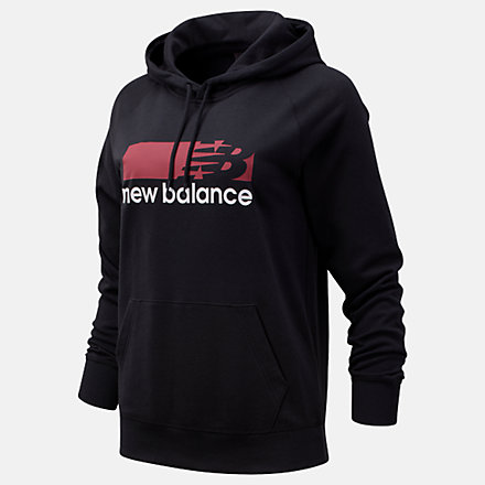 New Balance NB Sport Graphic Hoodie, WT13802BK image number null