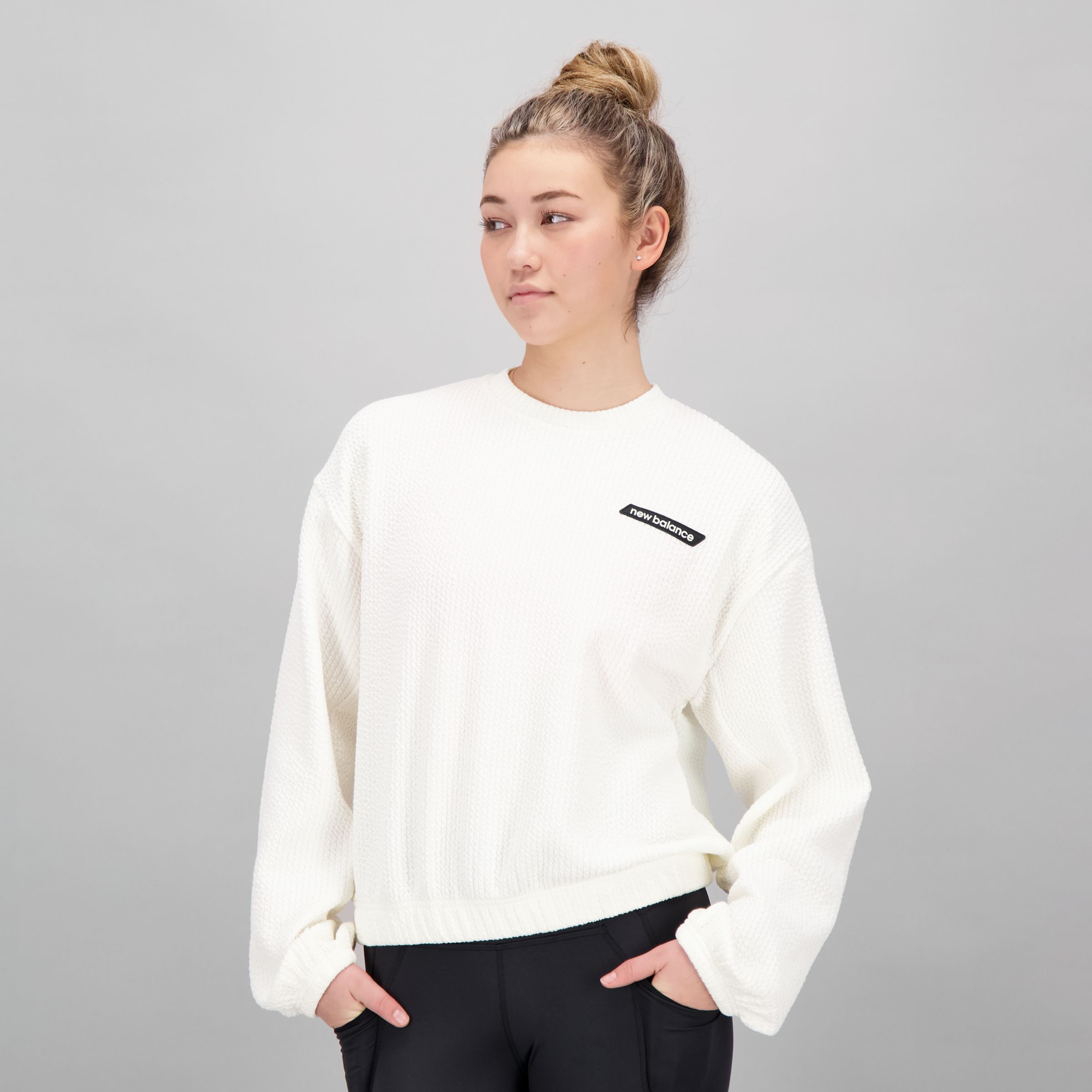 

New Balance Women's Springloft Pullover White - White
