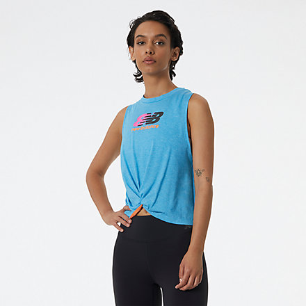 Women's Workout Tank Tops - New Balance رسوم حزينه Women's Workout Tank Tops - New Balance رسوم حزينه