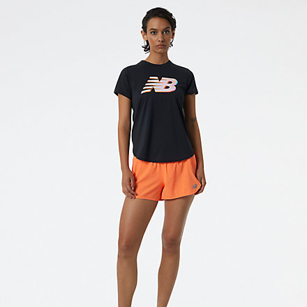 New Balance Graphic Accelerate Short Sleeve, WT21226BK image number null