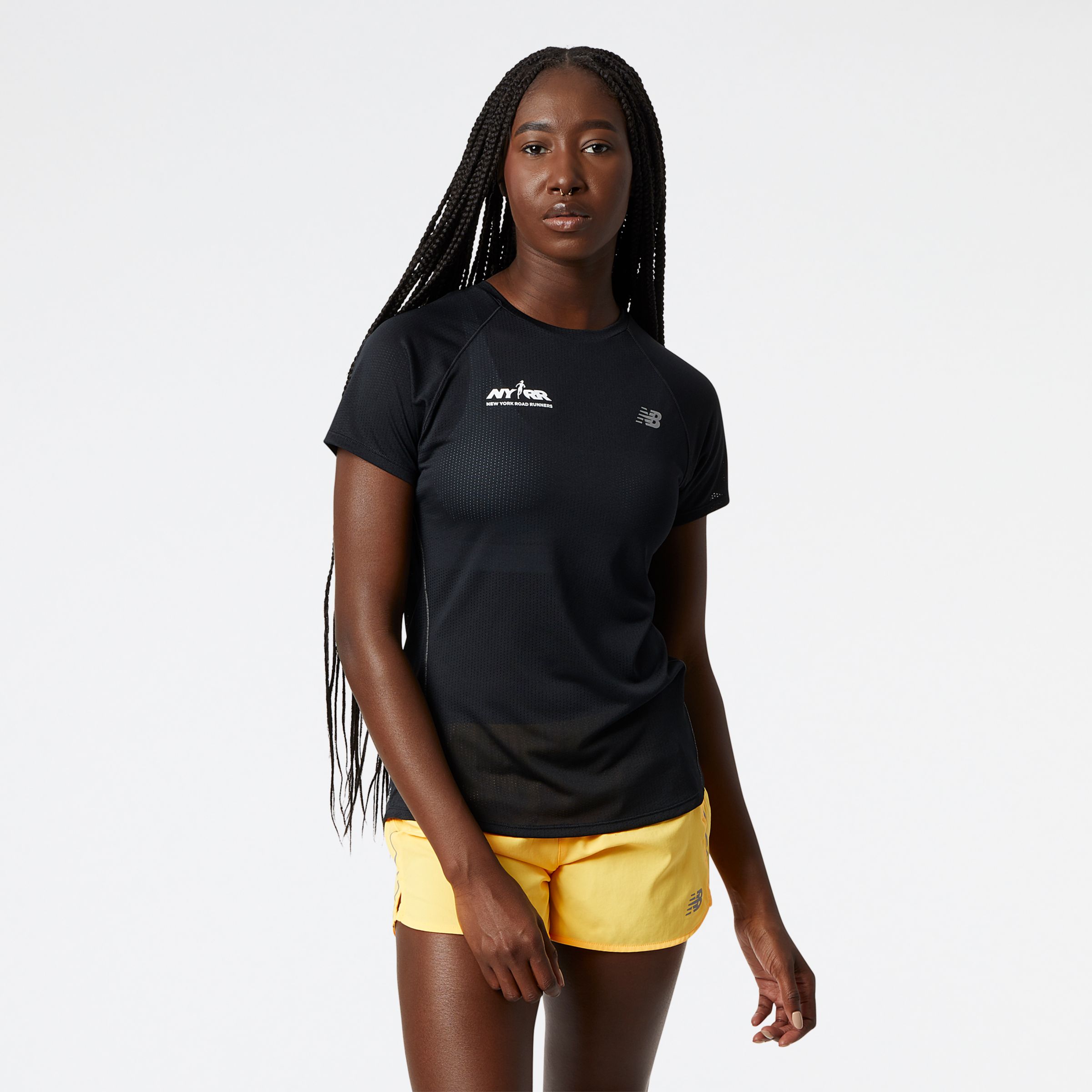 

New Balance Women's Run For Life Impact Run Short Sleeve Black - Black