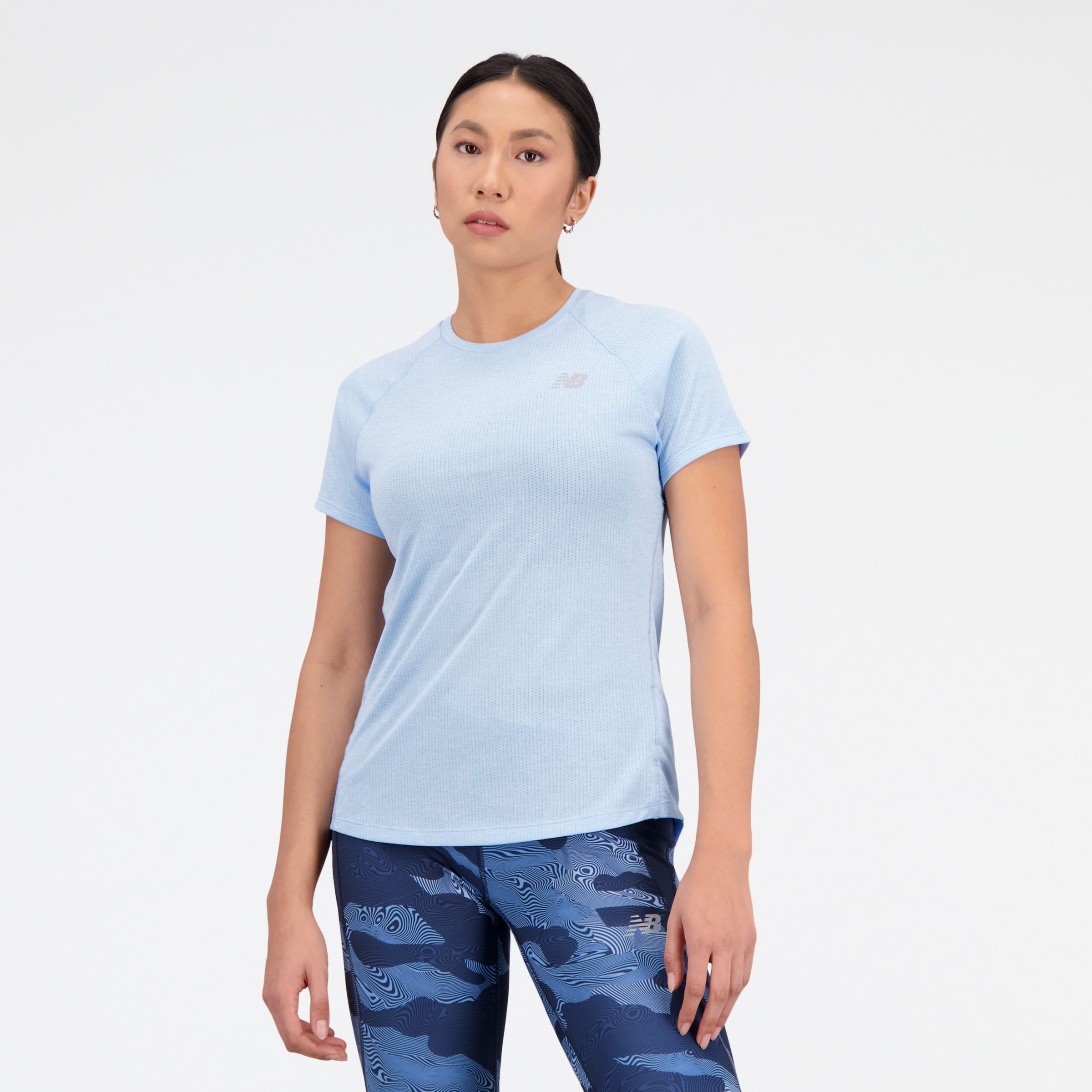 

New Balance Women's Impact Run Short Sleeve Blue - Blue