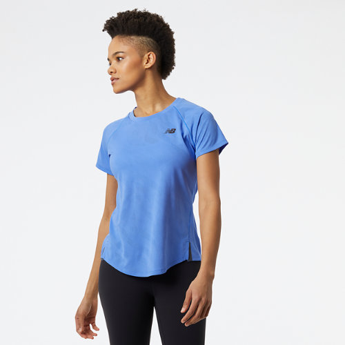 

New Balance Women's Q Speed Jacquard Short Sleeve Blue - Blue