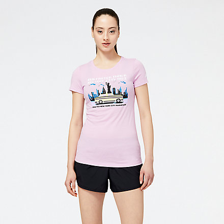 New Balance NYC Marathon Taxi Graphic Tee, WT23609MPTP image number null