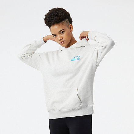 New Balance NB Essentials Candy Pack Hooded Sweatshirt, WT23811SAH image number null