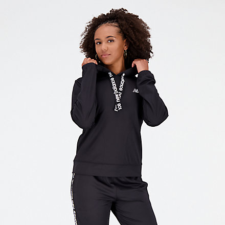 New Balance Relentless Terry Hoodie, WT31180BK image number null