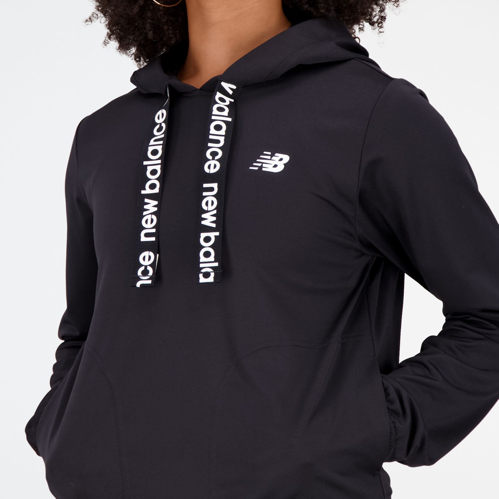New Balance Relentless Terry Hoodie (Black) Women's Clothing - ShopStyle