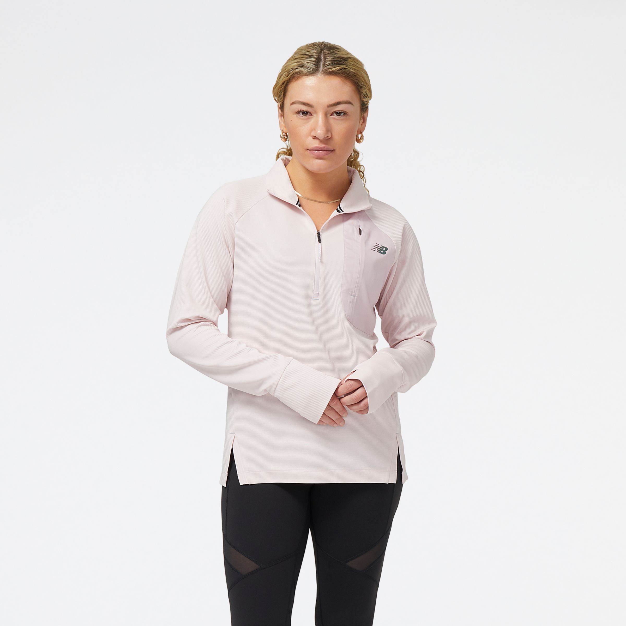 

New Balance Women's Q Speed Shift 1/2 Zip Pink - Pink