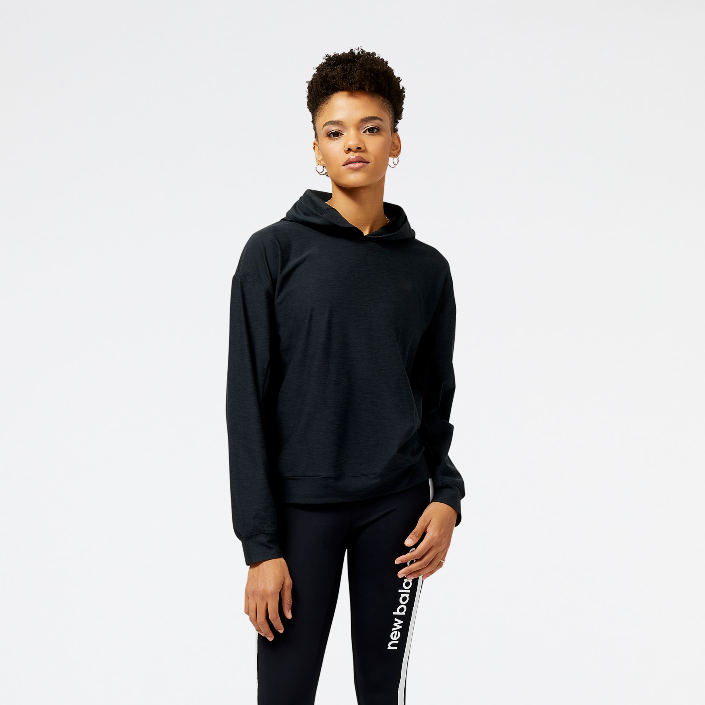 

New Balance Women's Tech Training Spacedye Layer Black - Black