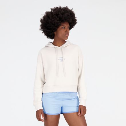 Adidas cropped best sale french terry hoodie