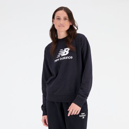 Essentials Stacked Logo French Terry Crewneck - New Balance