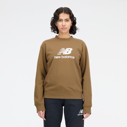 Essentials Stacked Logo French Terry Crewneck