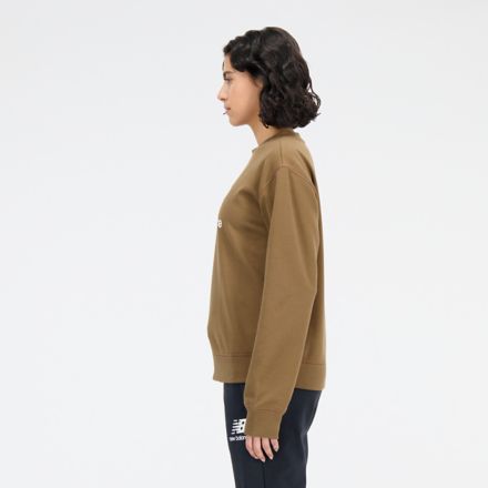 Essentials Stacked Logo French Terry Crewneck