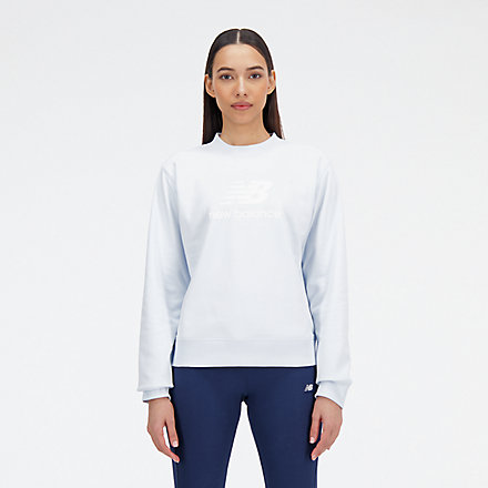 New Balance Essentials Stacked Logo French Terry Crewneck, WT31532IB image number null