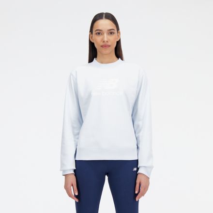 Essentials Stacked Logo French Terry Crewneck