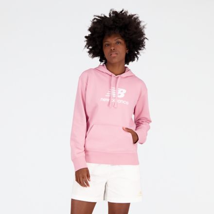 New balance logo clearance hoodie